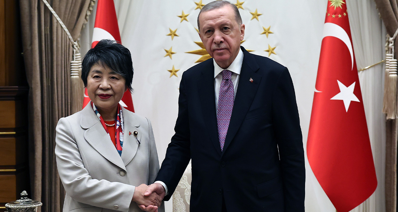 Erdoğan, Japonya Dışişleri Bakanı Yoko’yu kabul etti