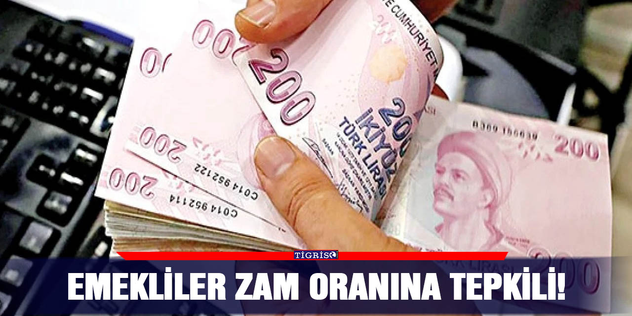 Emekliler zam oranına tepkili!