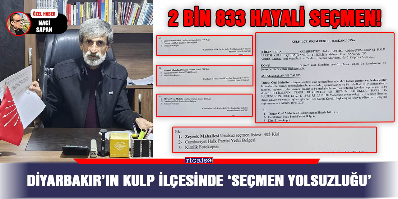 Diyarbakır’ın Kulp ilçesinde 'seçmen yolsuzluğu'