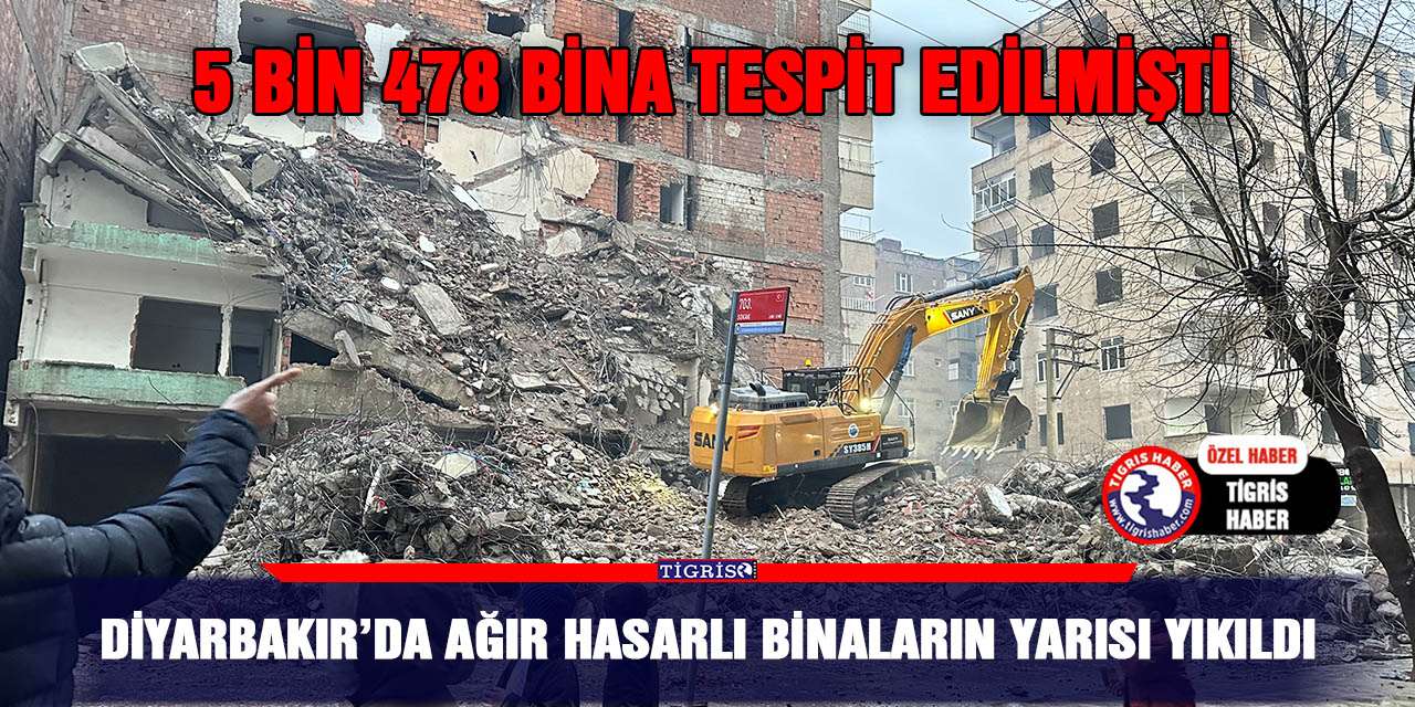 VİDEO - Diyarbakır’da Ağır hasarlı binaların yarısı yıkıldı