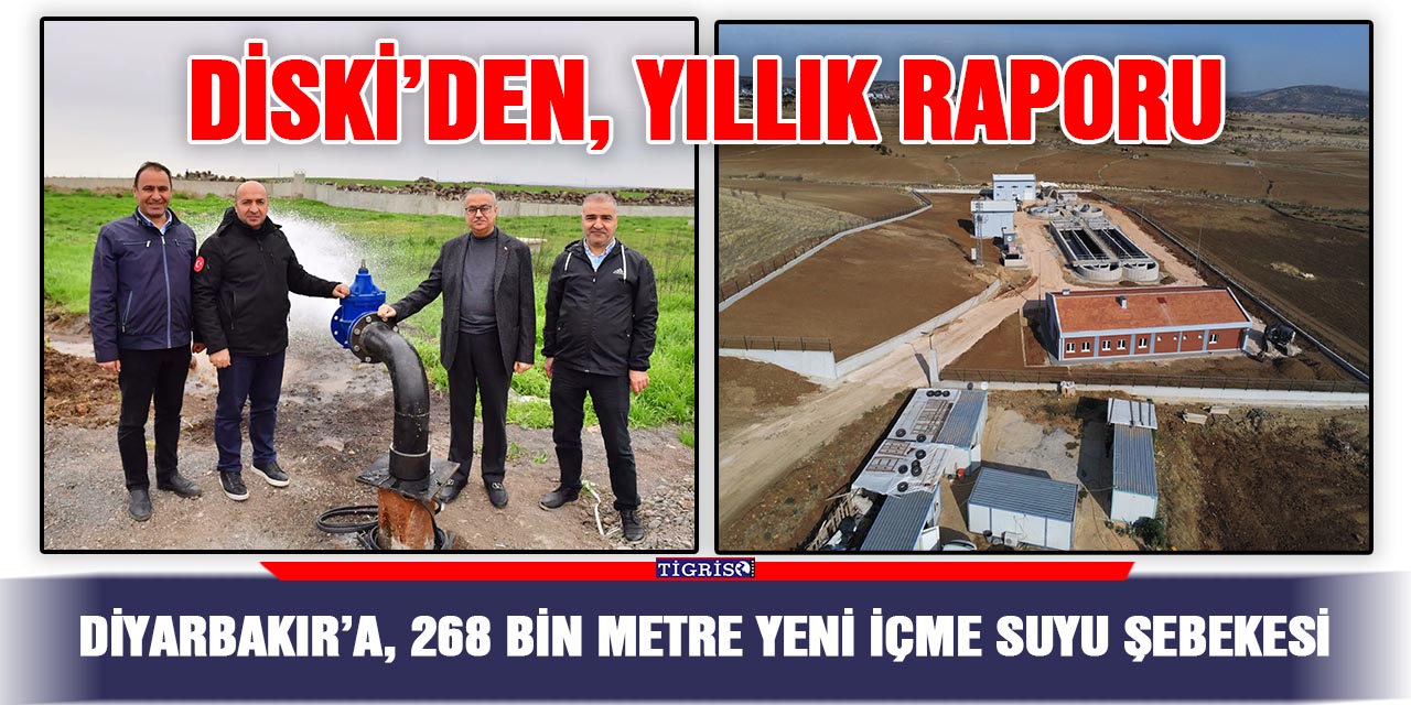 Diyarbakır’a, 268 bin metre yeni içme suyu şebekesi
