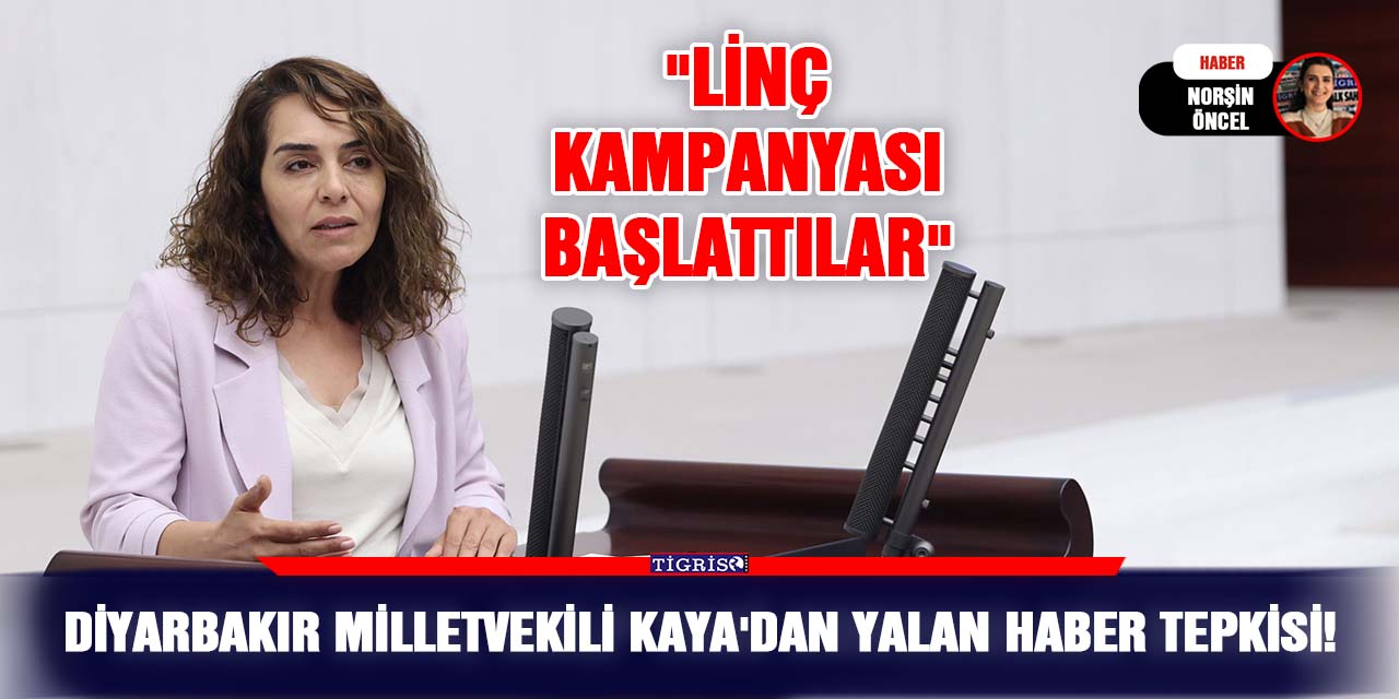 Diyarbakır Milletvekili Kaya'dan yalan haber tepkisi!