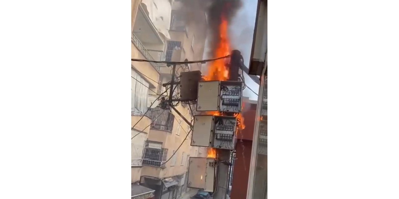 Diyarbakır’da elektrik panosu yandı