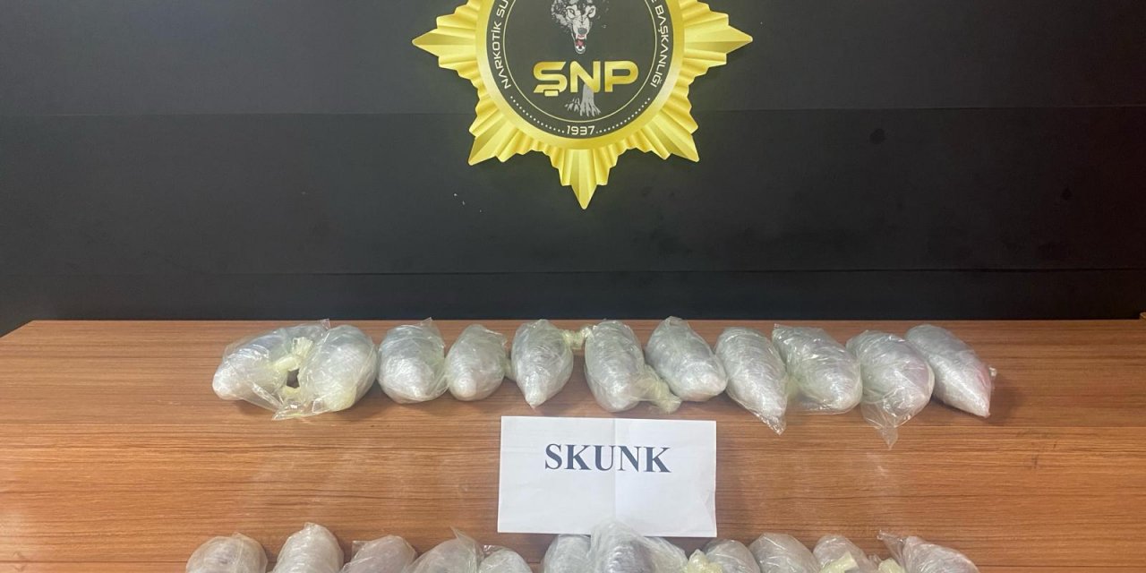 8 kilo uyuşturucu yakalandı