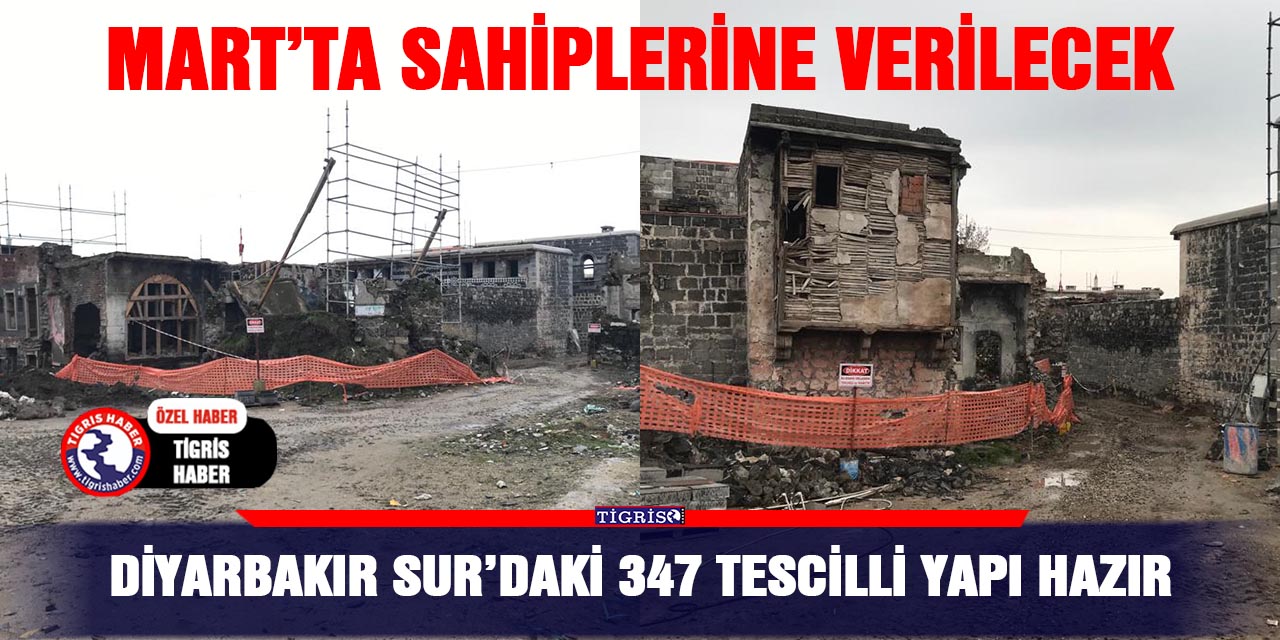 VİDEO - Diyarbakır Sur’daki 347 tescilli yapı hazır