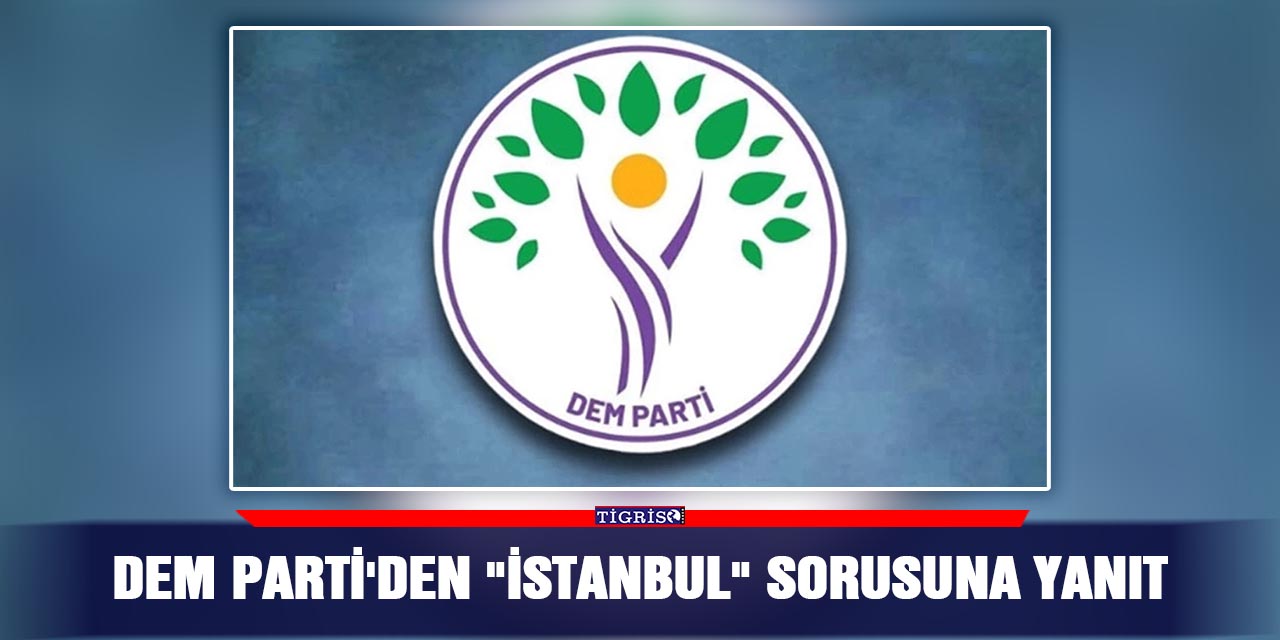 DEM Parti'den "İstanbul" sorusuna yanıt