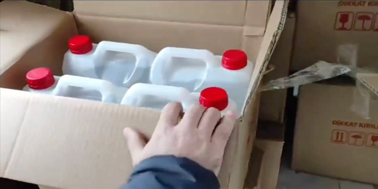 1 ton 56 litre etil alkol ele geçirildi