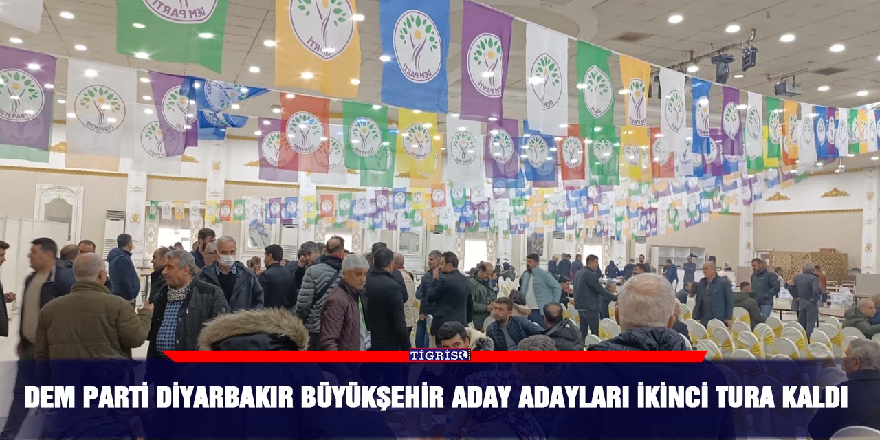 DEM Parti Diyarbakır Büyükşehir aday adayları ikinci tura kaldı