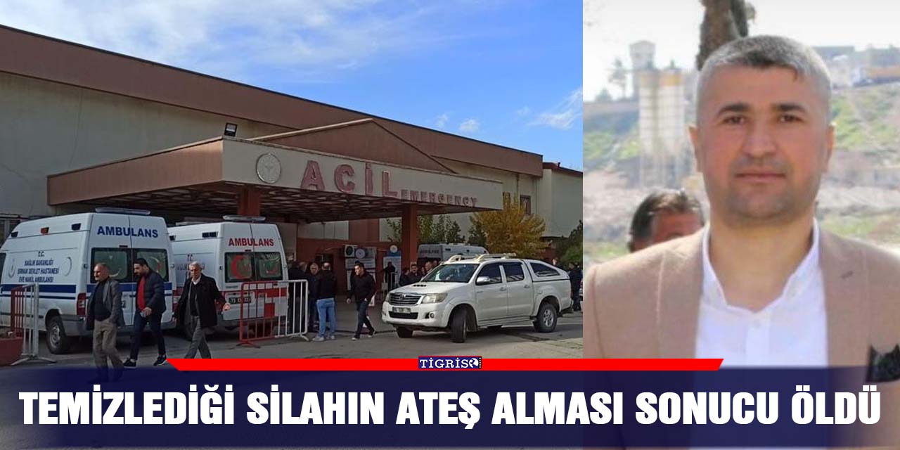 Temizlediği silahın ateş alması sonucu öldü