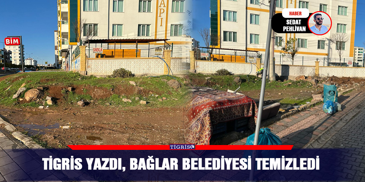 Tigris yazdı, Bağlar Belediyesi temizledi