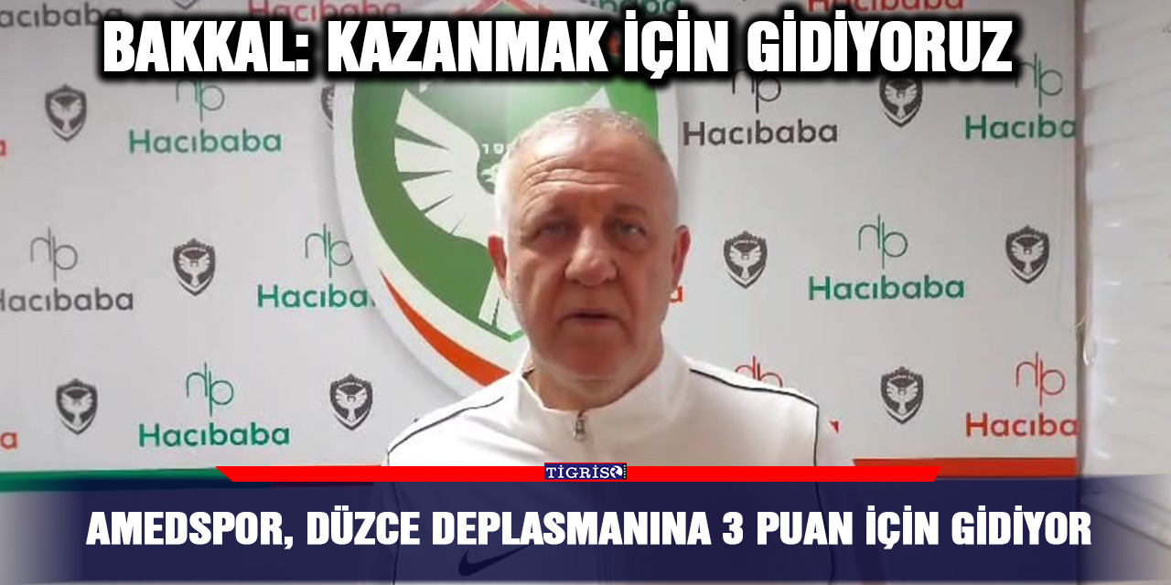 Amedspor, Düzce deplasmanına 3 puan için gidiyor