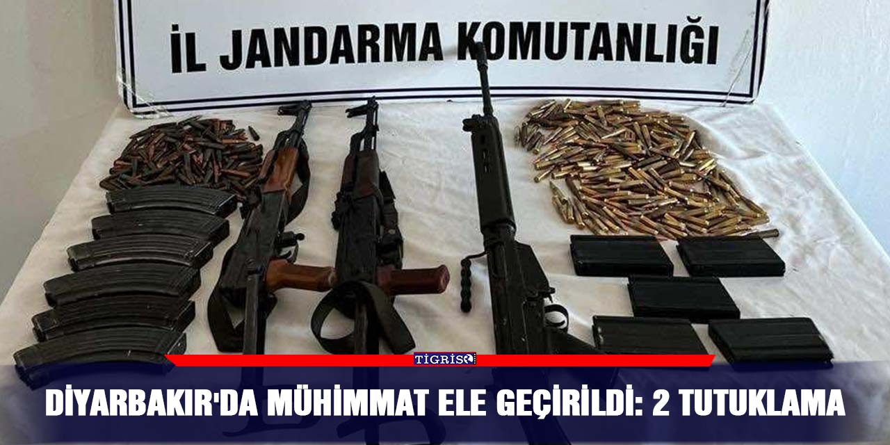 Diyarbakır'da mühimmat ele geçirildi: 2 tutuklama