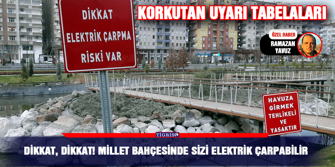 VİDEO - Dikkat, Dikkat! Millet Bahçesinde sizi elektrik çarpabilir