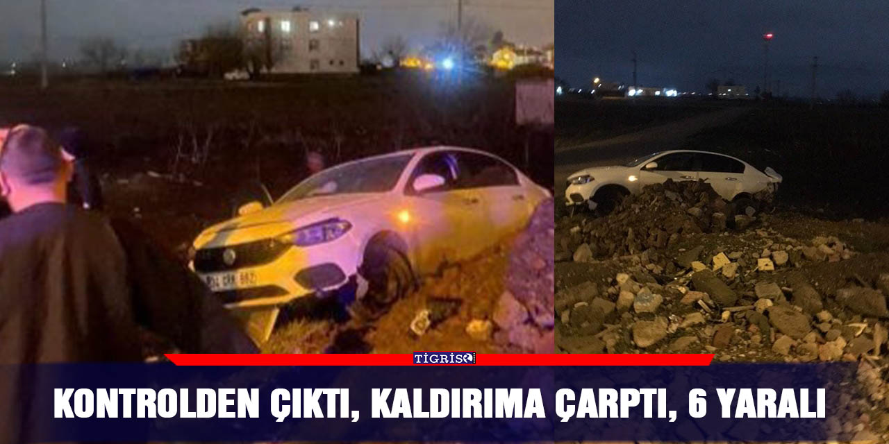 Kontrolden çıktı, kaldırıma çarptı, 6 yaralı