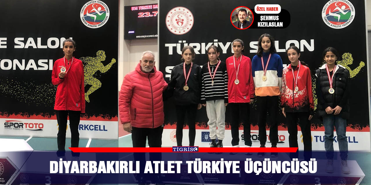 Diyarbakırlı Atlet Türkiye üçüncüsü
