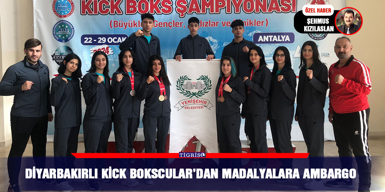 Diyarbakırlı Kick Bokscular’dan madalyalara ambargo