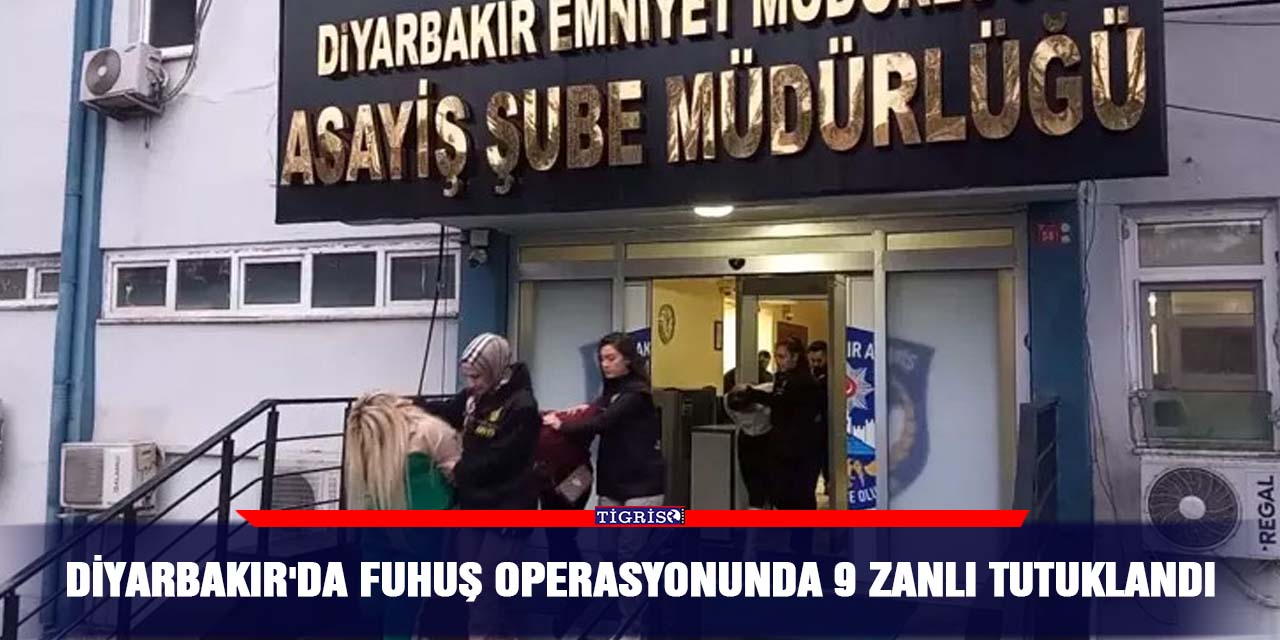 Diyarbakır'da fuhuş operasyonunda 9 zanlı tutuklandı
