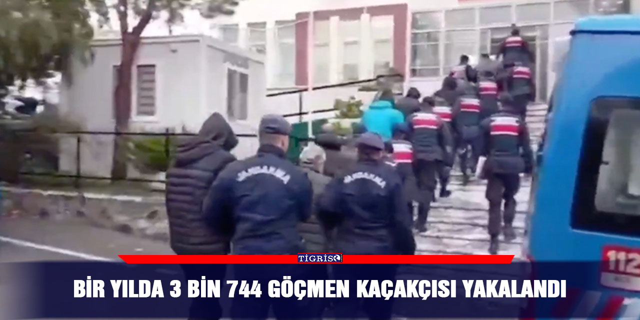Bir yılda 3 bin 744 göçmen kaçakçısı yakalandı