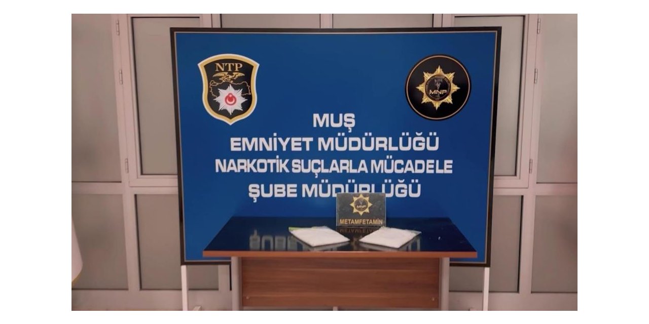 2 kilo 21 gram metamfetamin ele geçirildi