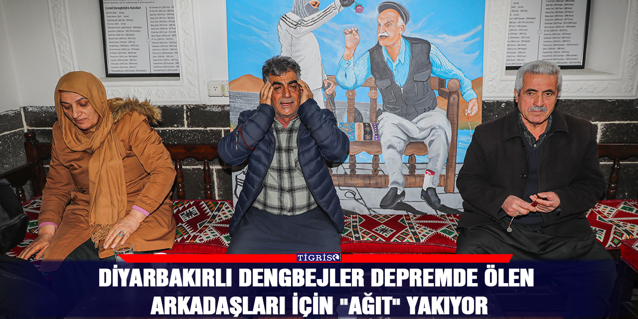 Diyarbakırlı dengbejler depremde ölen arkadaşları için "ağıt" yakıyor