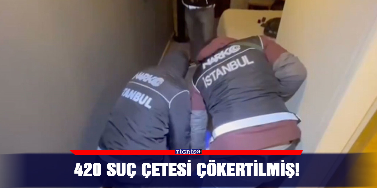 VİDEO - 420 suç çetesi çökertilmiş!