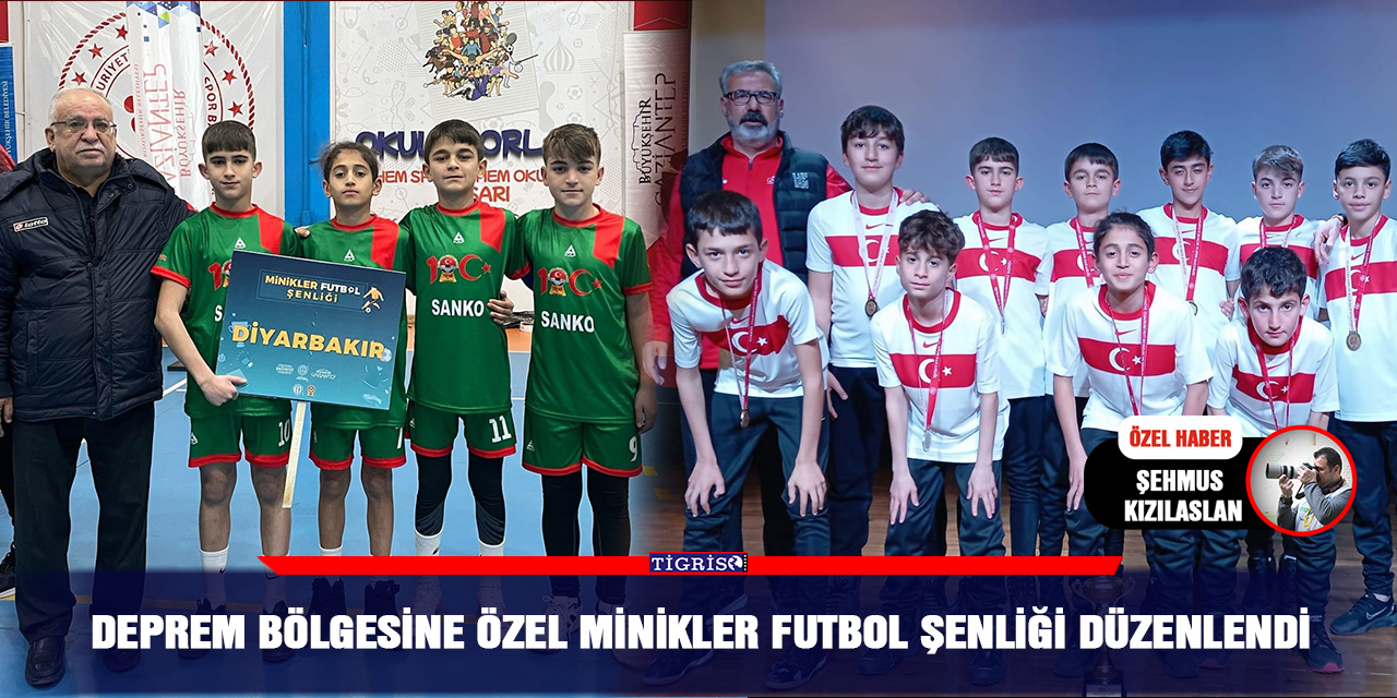 Deprem Bölgesine özel Minikler Futbol Şenliği düzenlendi