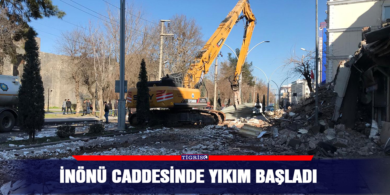 VİDEO - İnönü caddesinde yıkım başladı