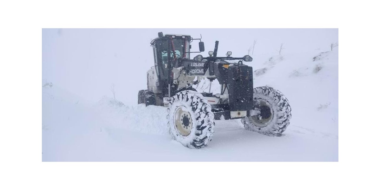 17 köy yolu kar nedeniyle ulaşıma kapandı