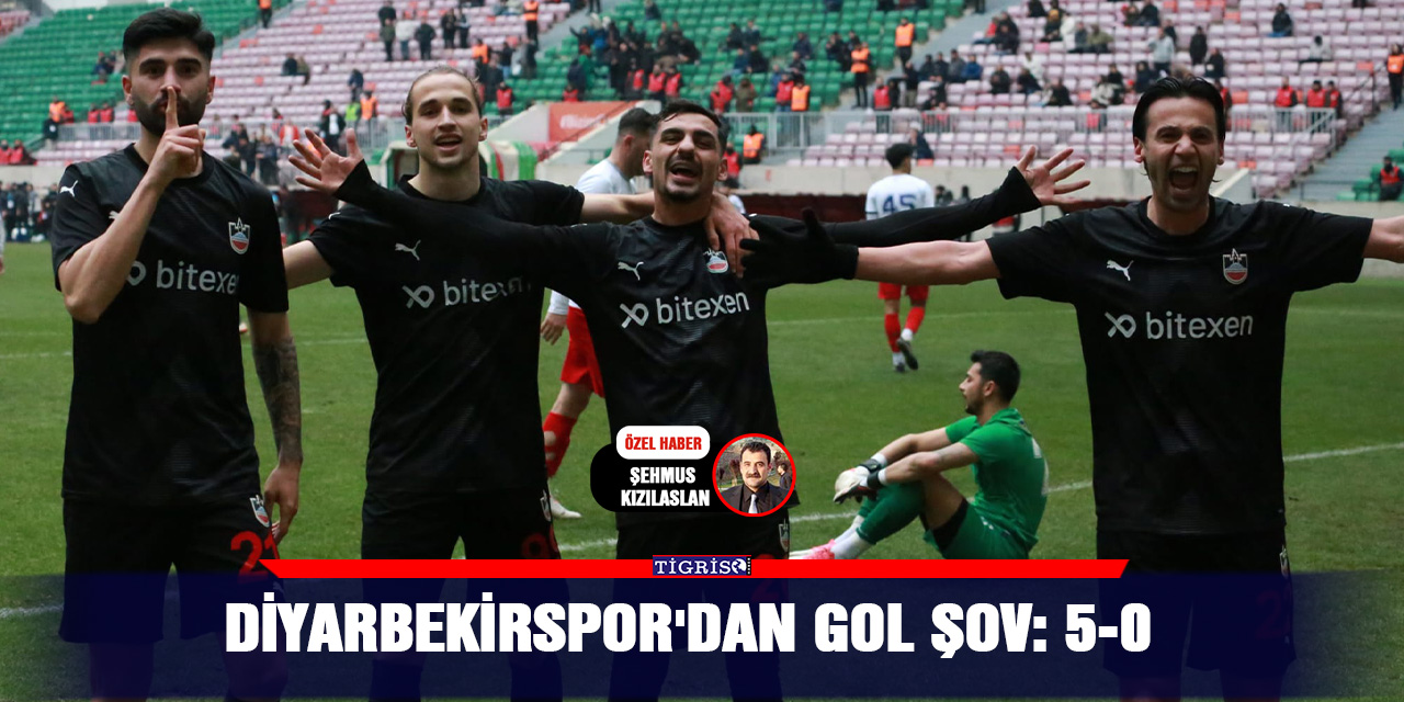 Diyarbekirspor'dan gol şov: 5-0