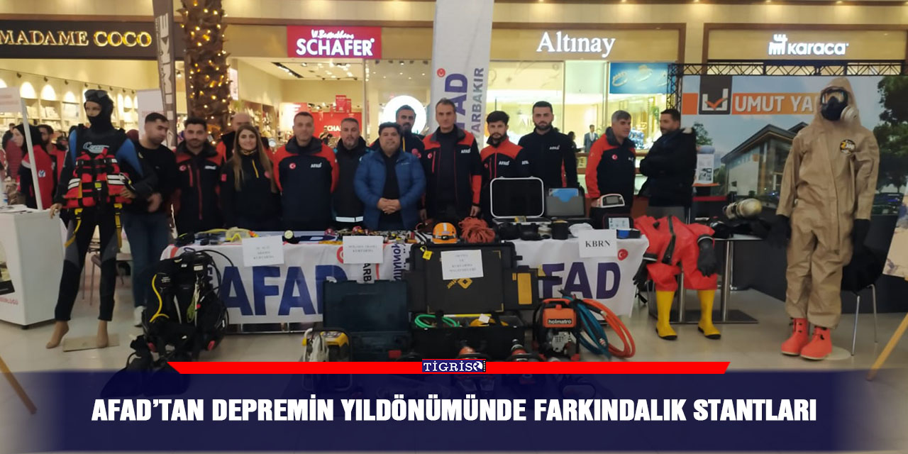 AFAD’tan depremin yıldönümünde farkındalık stantları
