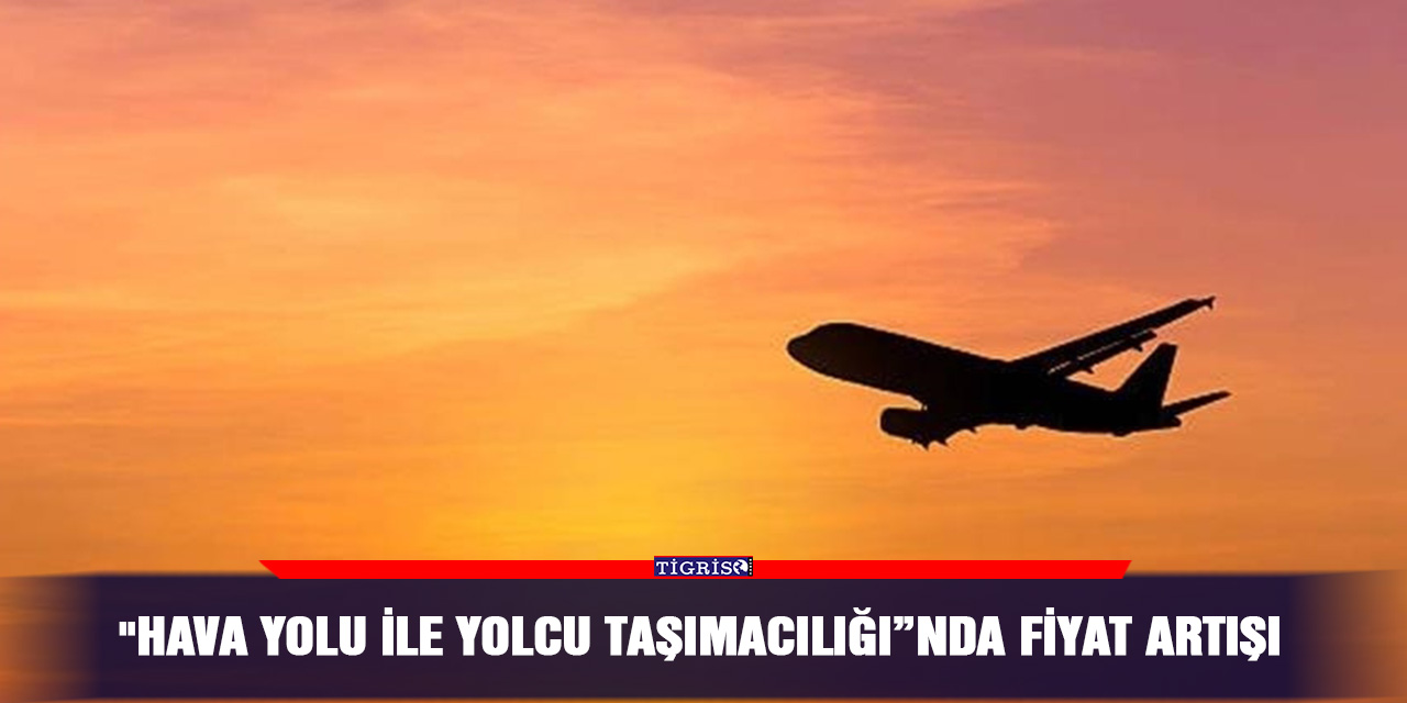 "Hava yolu ile yolcu Taşımacılığı”nda fiyat artışı