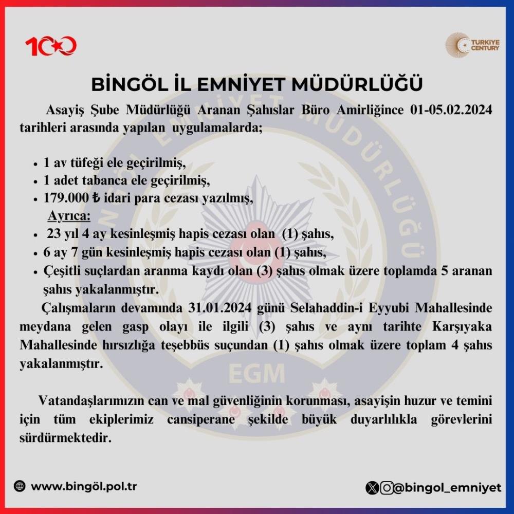Bingölde aranıyorlardı yakalandılar !