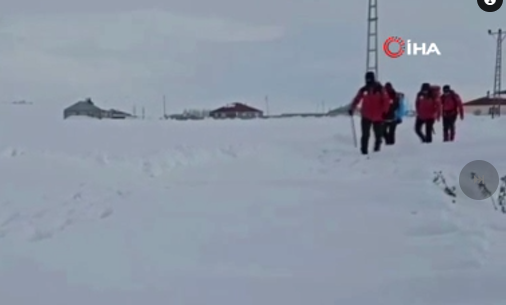 Ekipler hamile kadın için seferber oldular