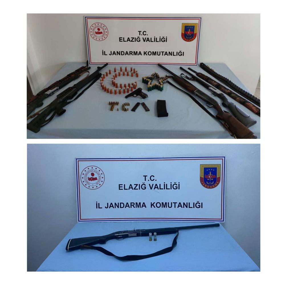 7 adet ruhsatsız silah ele geçirildi