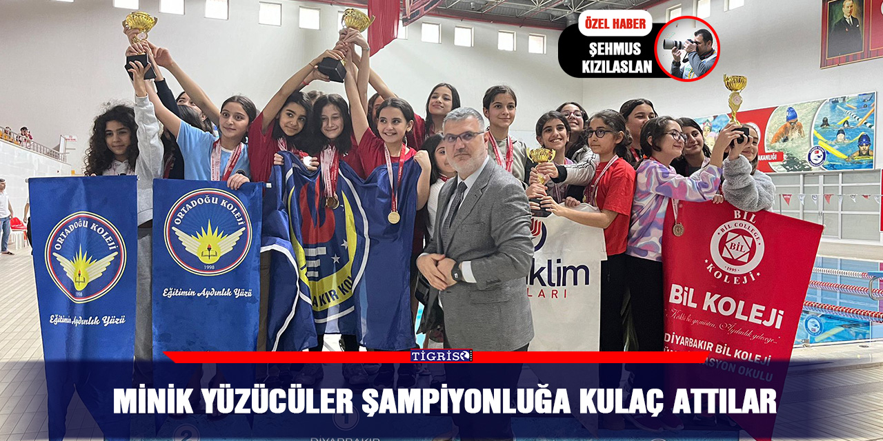 VİDEO - Minik yüzücüler şampiyonluğa kucak attılar