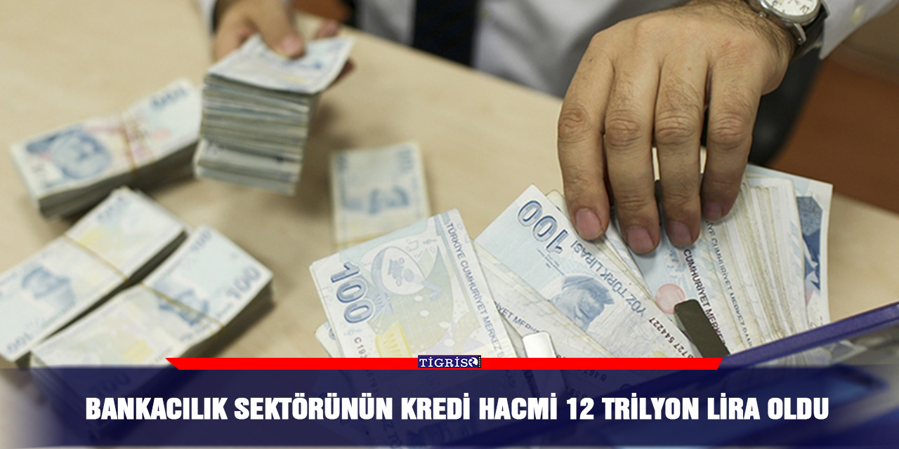 Bankacılık sektörünün kredi hacmi 12 trilyon lira oldu