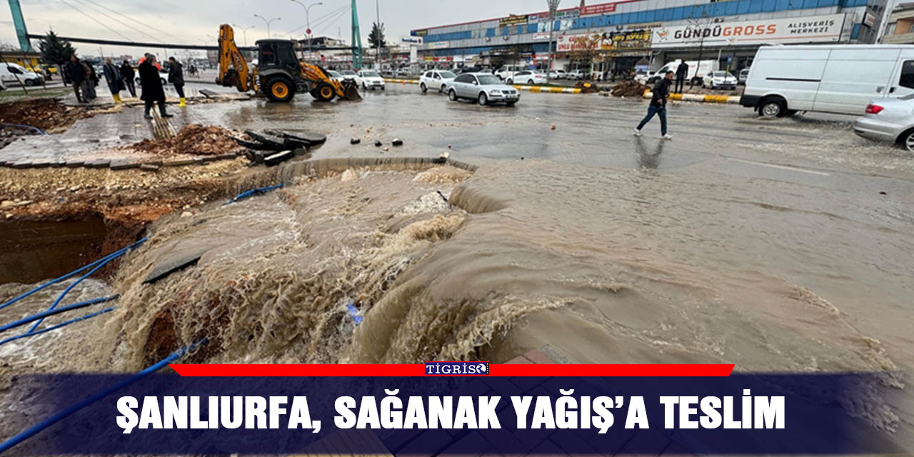 Şanlıurfa, sağanak yağış’a teslim