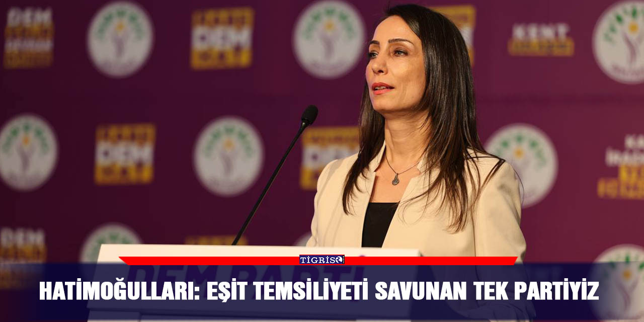 Hatimoğulları: Eşit temsiliyeti savunan tek partiyiz
