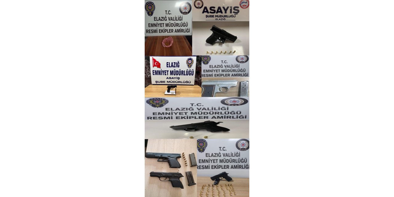 7 adet ruhsatsız tabanca ele geçirildi