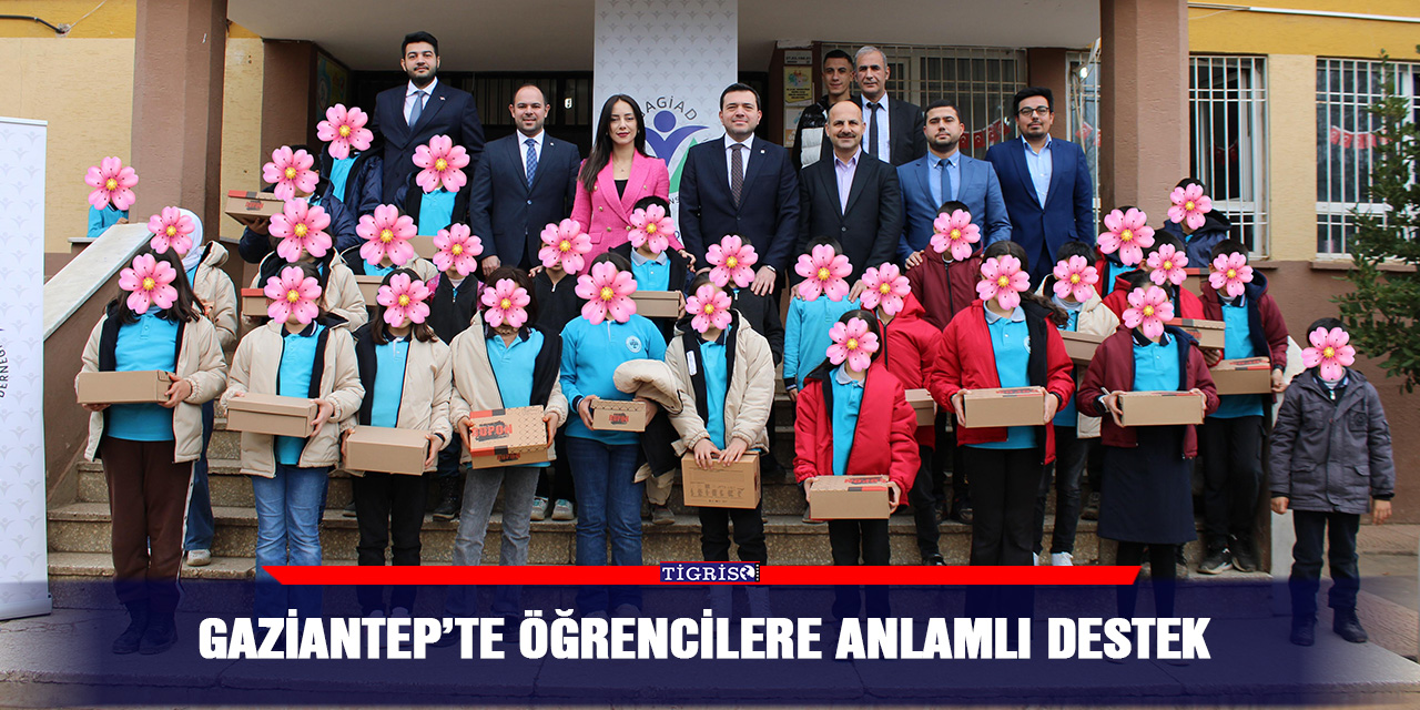 Gaziantep’te öğrencilere anlamlı destek