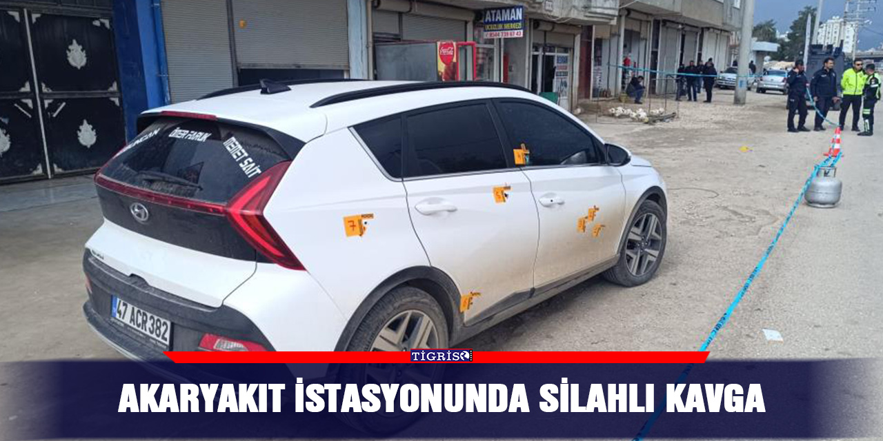Akaryakıt istasyonunda silahlı kavga