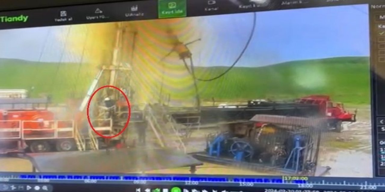 VİDEO - Diyarbakır’da petrol kuyusundaki patlama anı kameraya yansıdı
