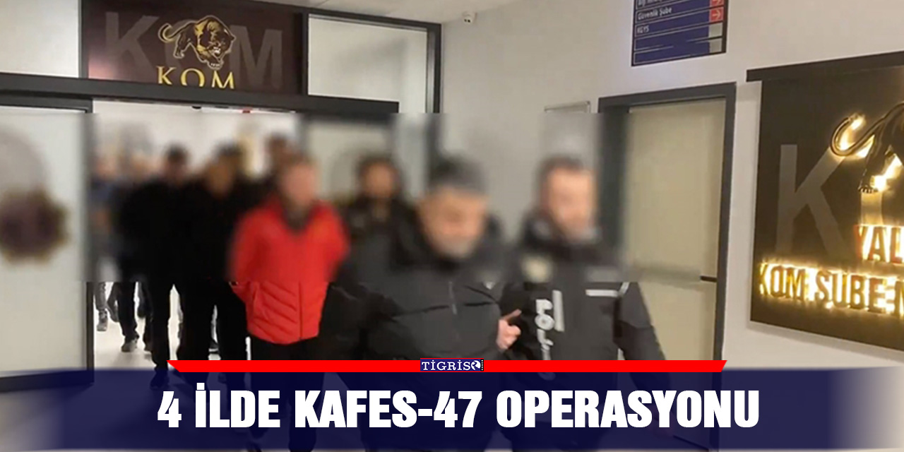 VİDEO -4 ilde Kafes-47 operasyonu