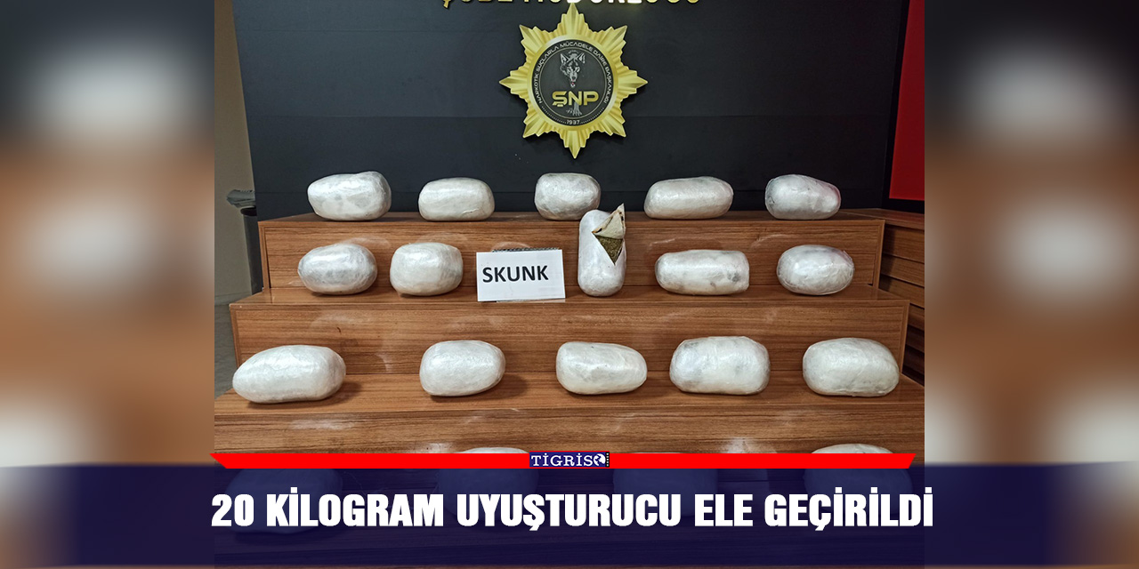 20 kilogram uyuşturucu ele geçirildi