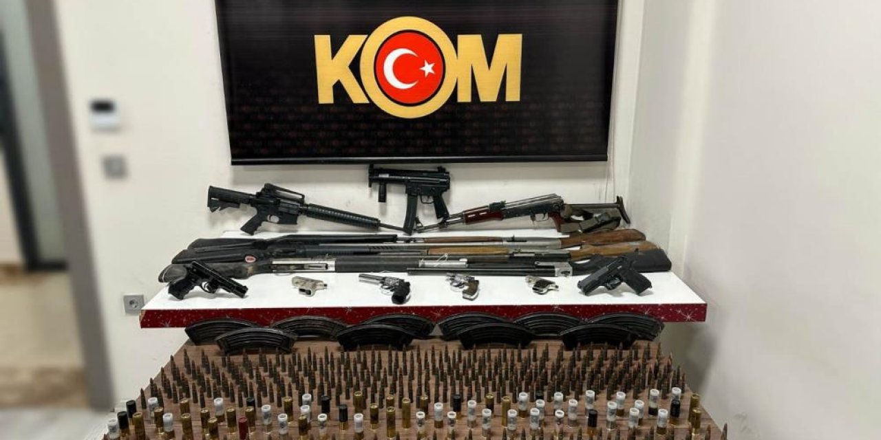 Uzun namlulu silahlar ele geçirildi: 67 gözaltı