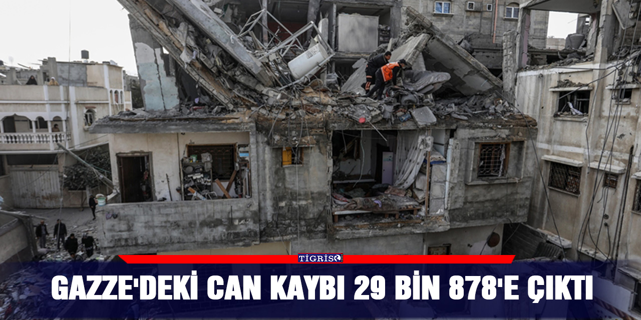 Gazze'deki can kaybı 29 bin 878'e çıktı