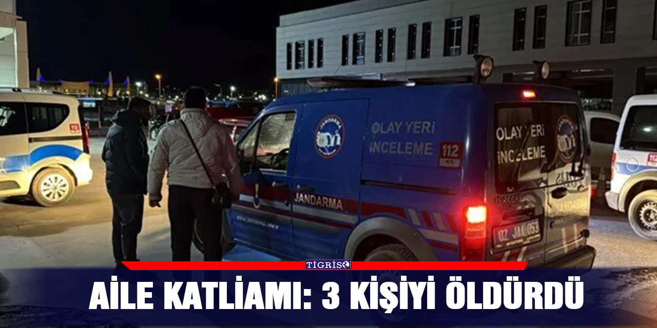 Aile katliamı: 3 kişiyi öldürdü