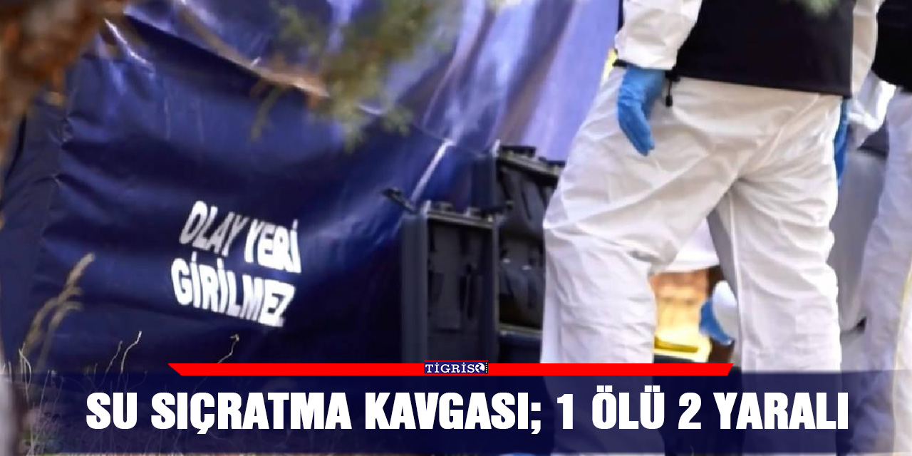 Su sıçratma kavgası; 1 ölü 2 yaralı