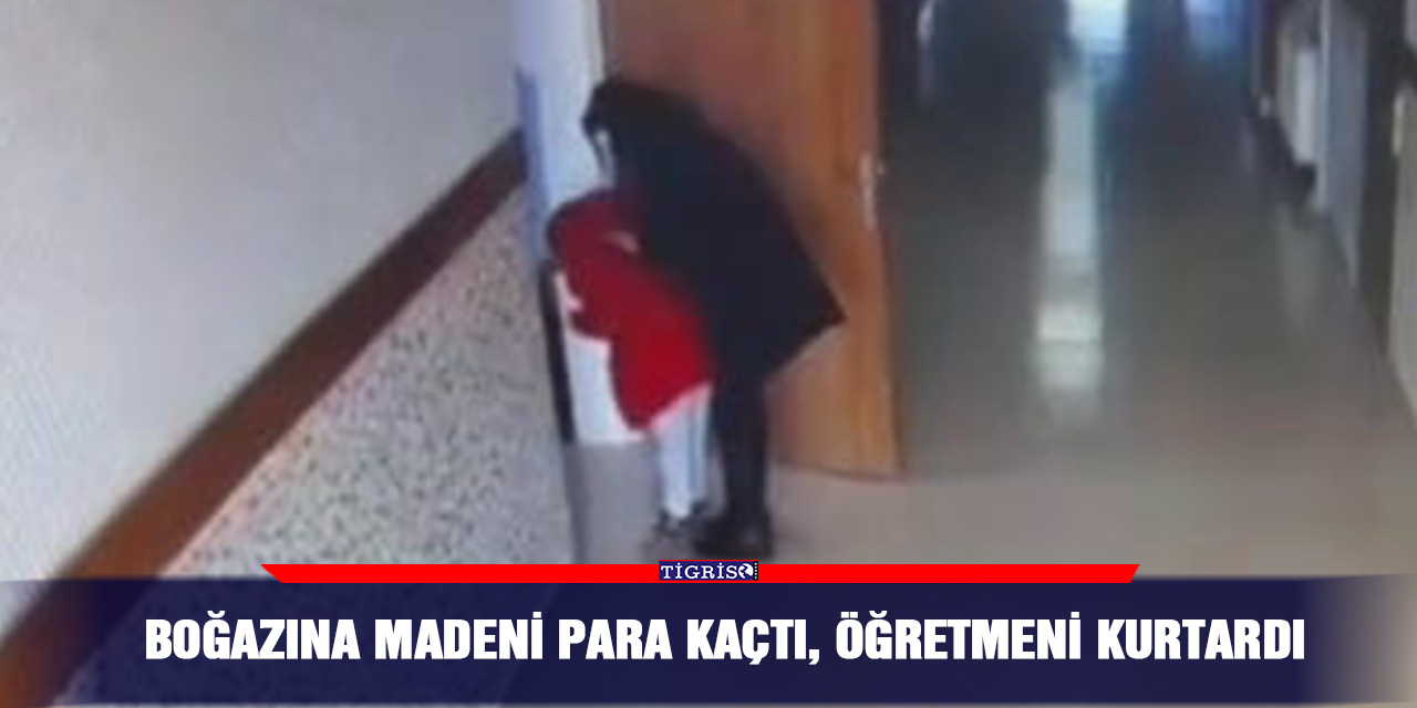 VİDEO - Boğazına madeni para kaçtı, öğretmeni kurtardı