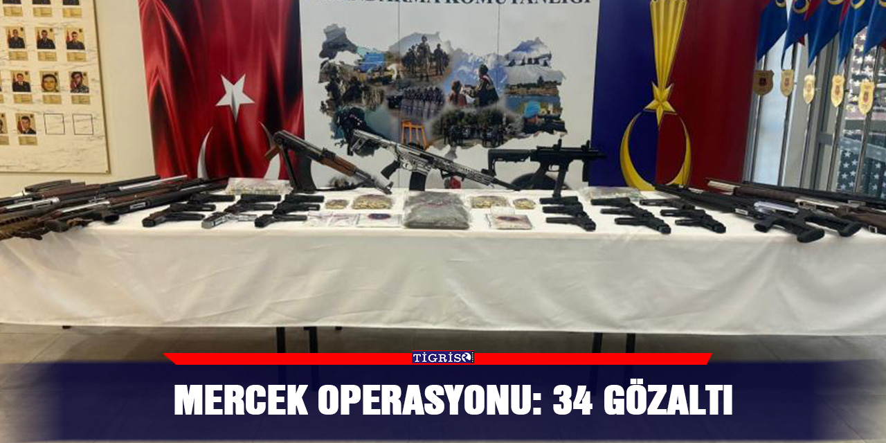 Mercek operasyonu: 34 gözaltı